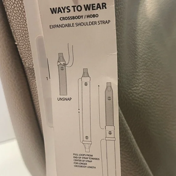 Calvin Klein Prism Top Zip Convertible Hobo Shoulder Bag - Picture 8 of 11